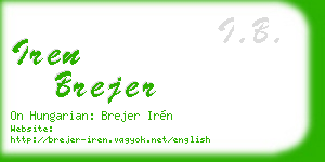iren brejer business card